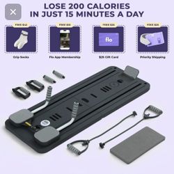 Pilates Board - Pilates Reformer Set, Multi-Purpose Foldable Pilates Reformer Board for Home