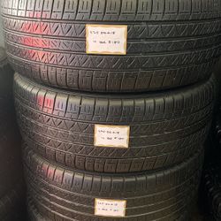 🛞SET OF 4 USED TIRES🛞 225/50/18 DUNLOP •INSTALL/BALANCE INC•