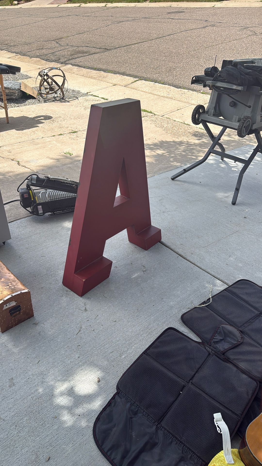 Large letter A