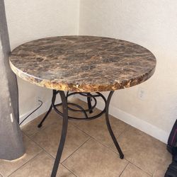 engineered marble round table