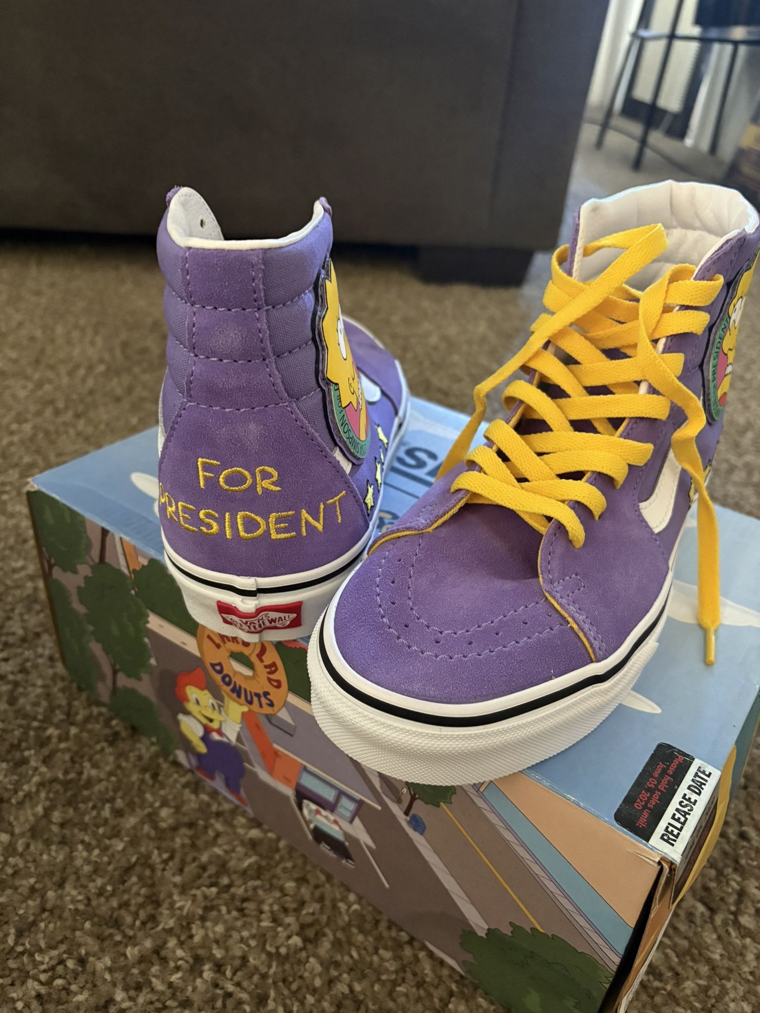 Simpsons & Vans Collab. Lisa Simpson Hightops