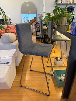 IKEA LILLÅNÄS Bar Stools — Set of 3, Gray