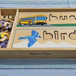 Wood Spelling Puzzles