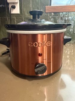 Cooks 1.5qt slow cooker crockpot copper