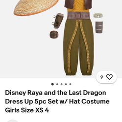 Disney Raya And The Last Dragon Costume Size 5/6