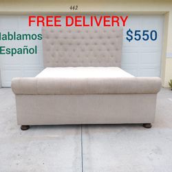 Upholstered King Size Bed With Mattress 🚛 FREE DELIVERY 🚛 