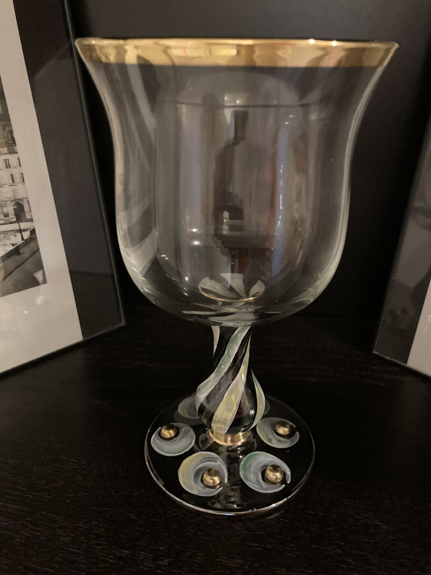Mackenzie Childs Tango Wineglass - Unused And With Original Packaging