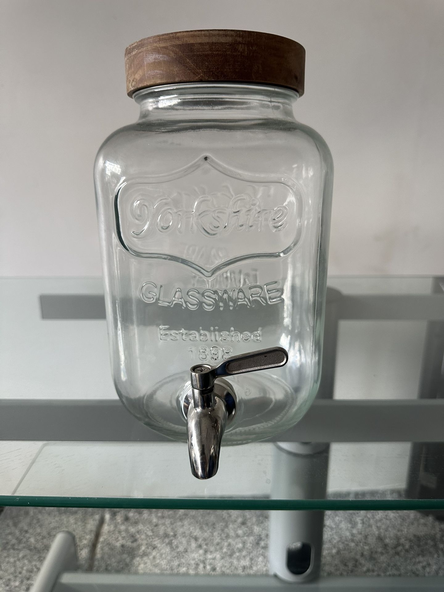 Yorkshire Glassware Dispenser 1 Gallon