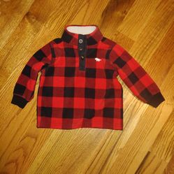 Toddler Buffalo Plaid Fleece Pullover