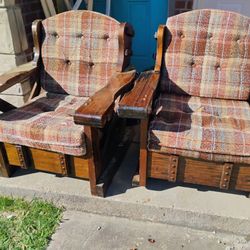 Rocking Chair And Sitting Chair 