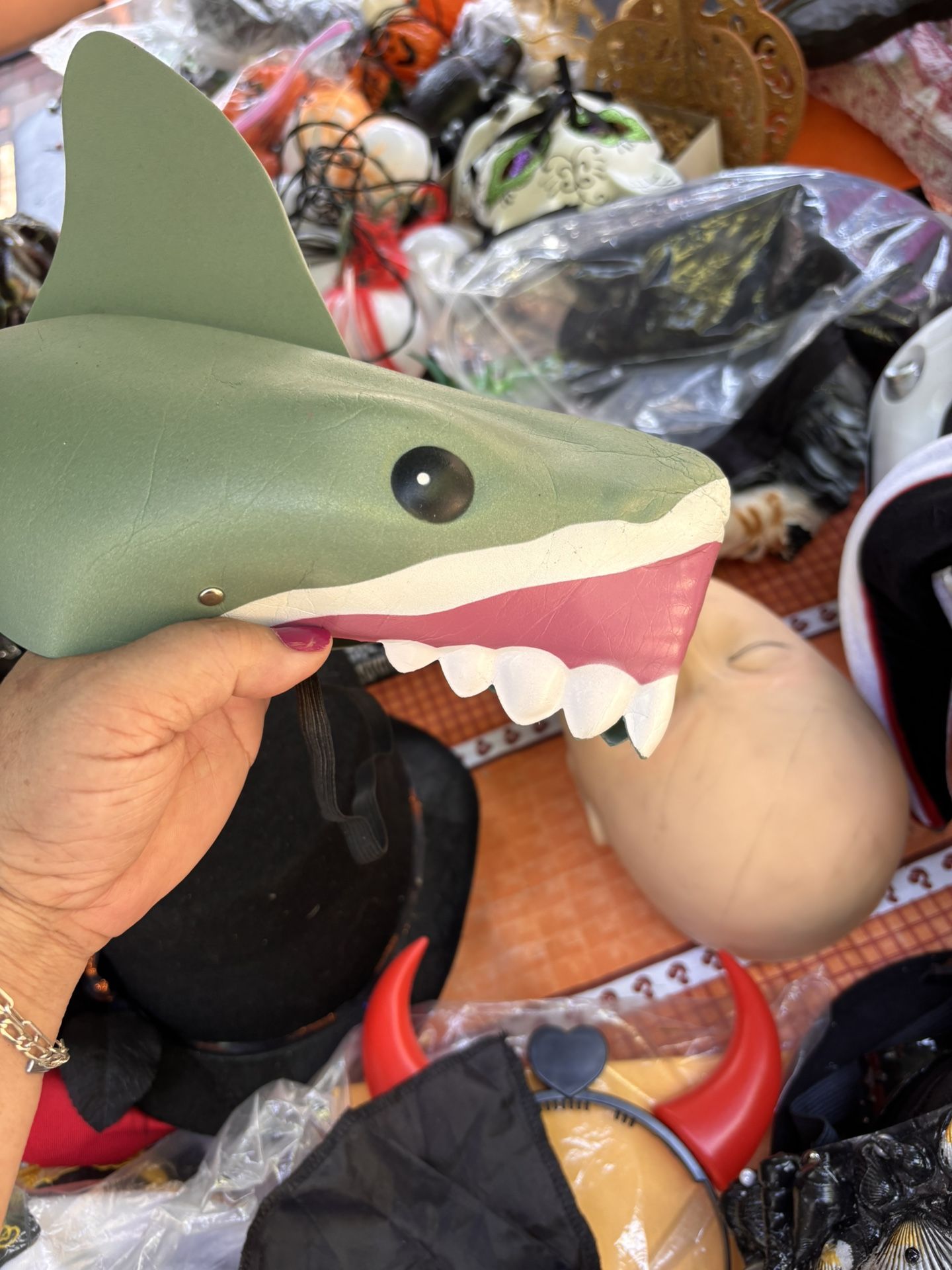 Halloween Shark Head with strap 