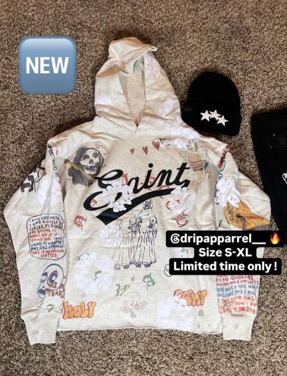 Saint Denim Tear Hoodie 