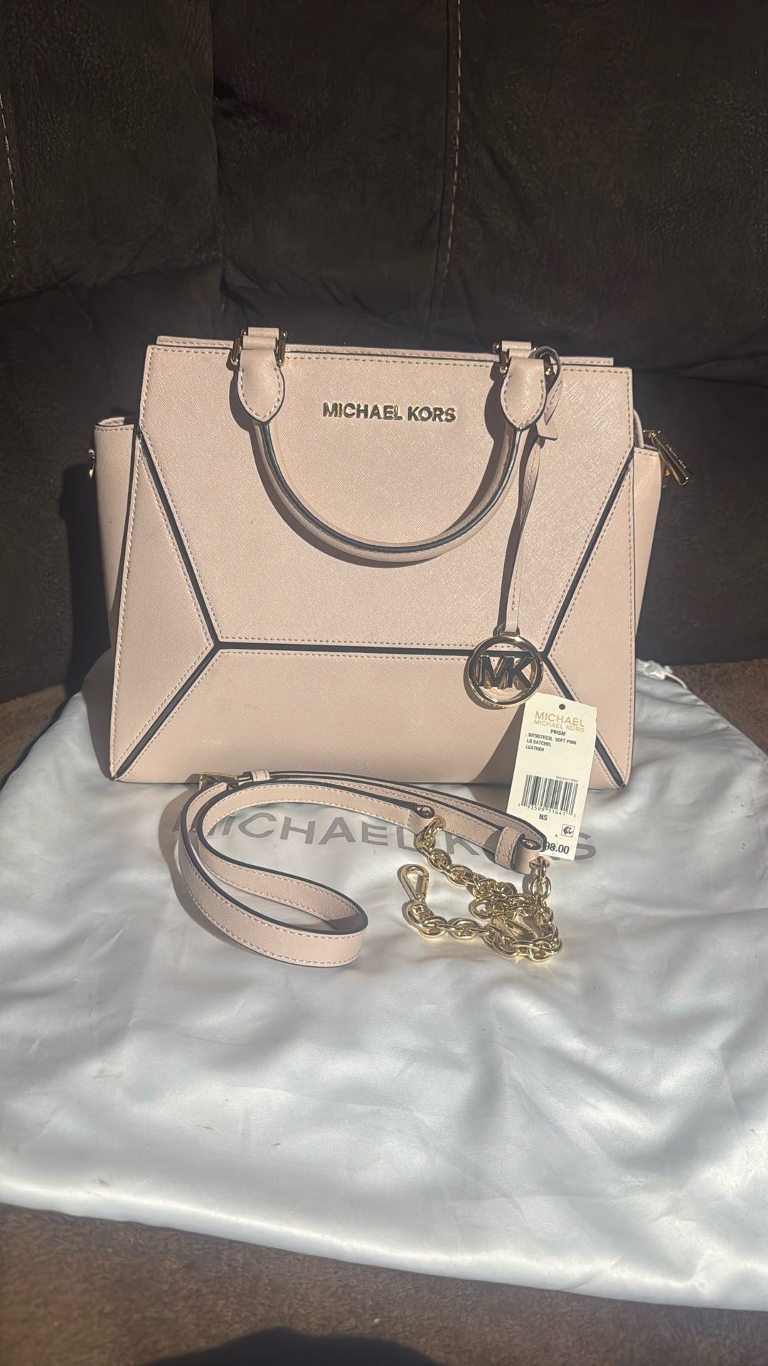 Michael Kors Large Prism Saffiano Leather Satchel