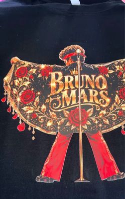 Bruno Mars concert merch