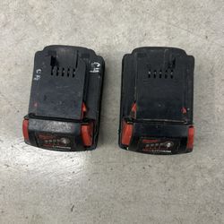Milwaukee M18 Red Lithium batteries