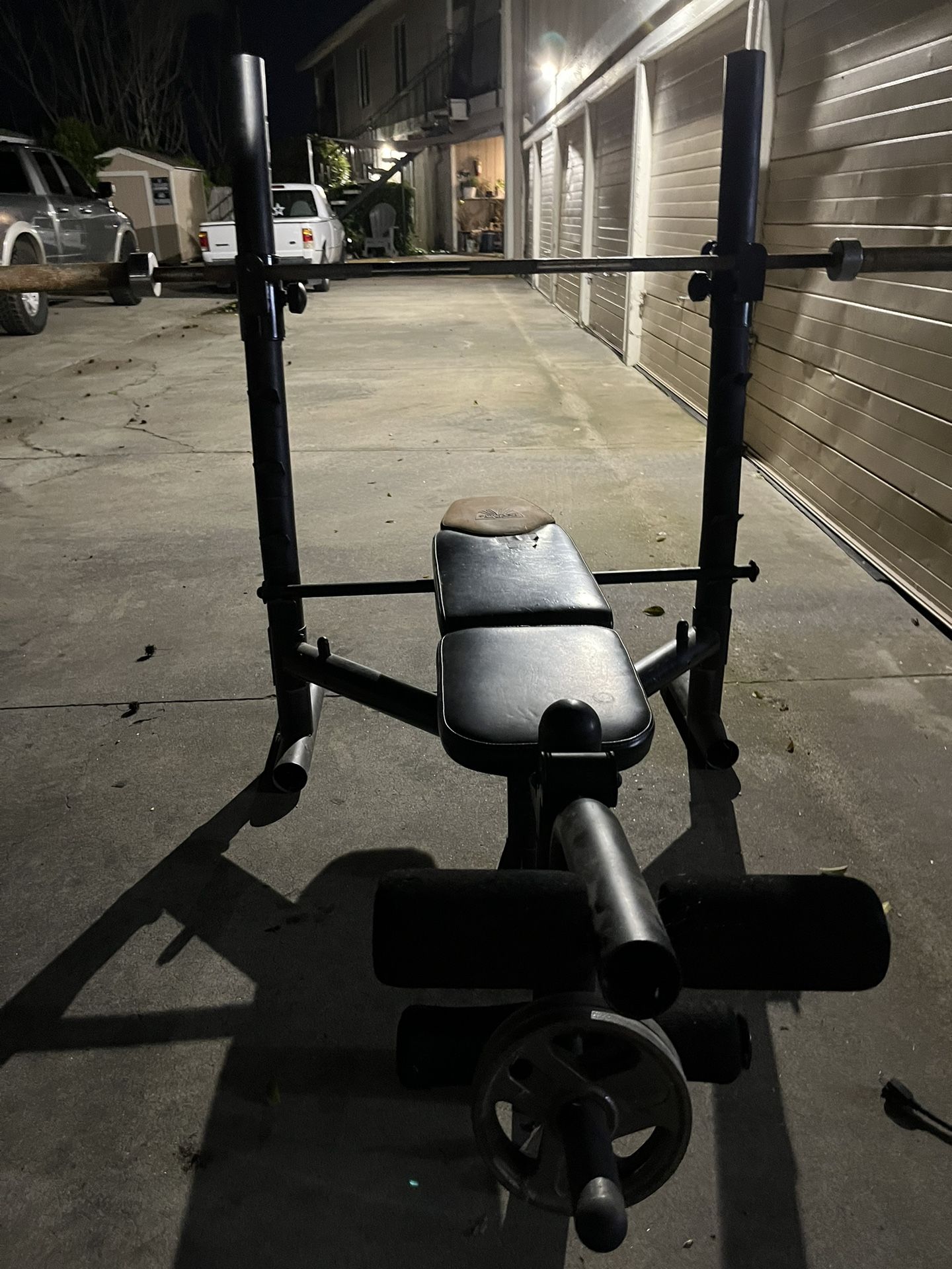 Bench Press With 45 Pound Barbell 