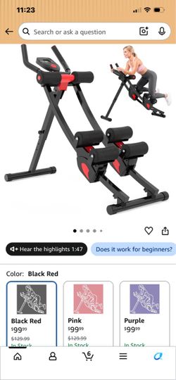 Foldable Dual Track aB Crunch Machine