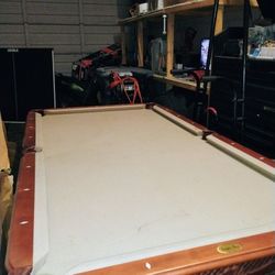 Pool table With Pingpong Table Attached 