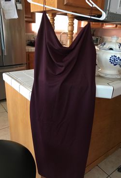 Burgundy large dress