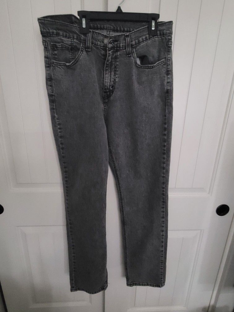 Grey Levi's 32w 34l Mens Jeans