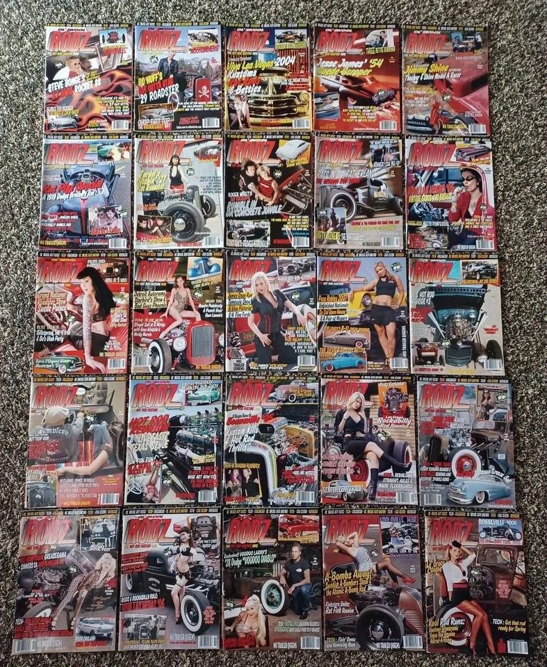 Ol' Skool Rodz magazine #3-#27 2004 to 2008 hot rods customs