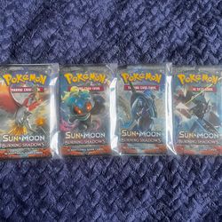 2017 Pokemon Sun & Moon Burning Shadows Booster Pack Art Set