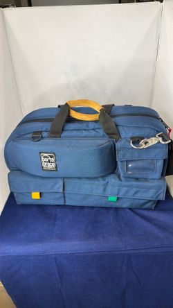 LIKE NEW Porta Brace Traveler Camera Bag Blue Cordura Padded