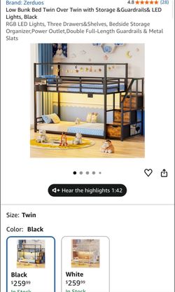 TWIN BUNK BED