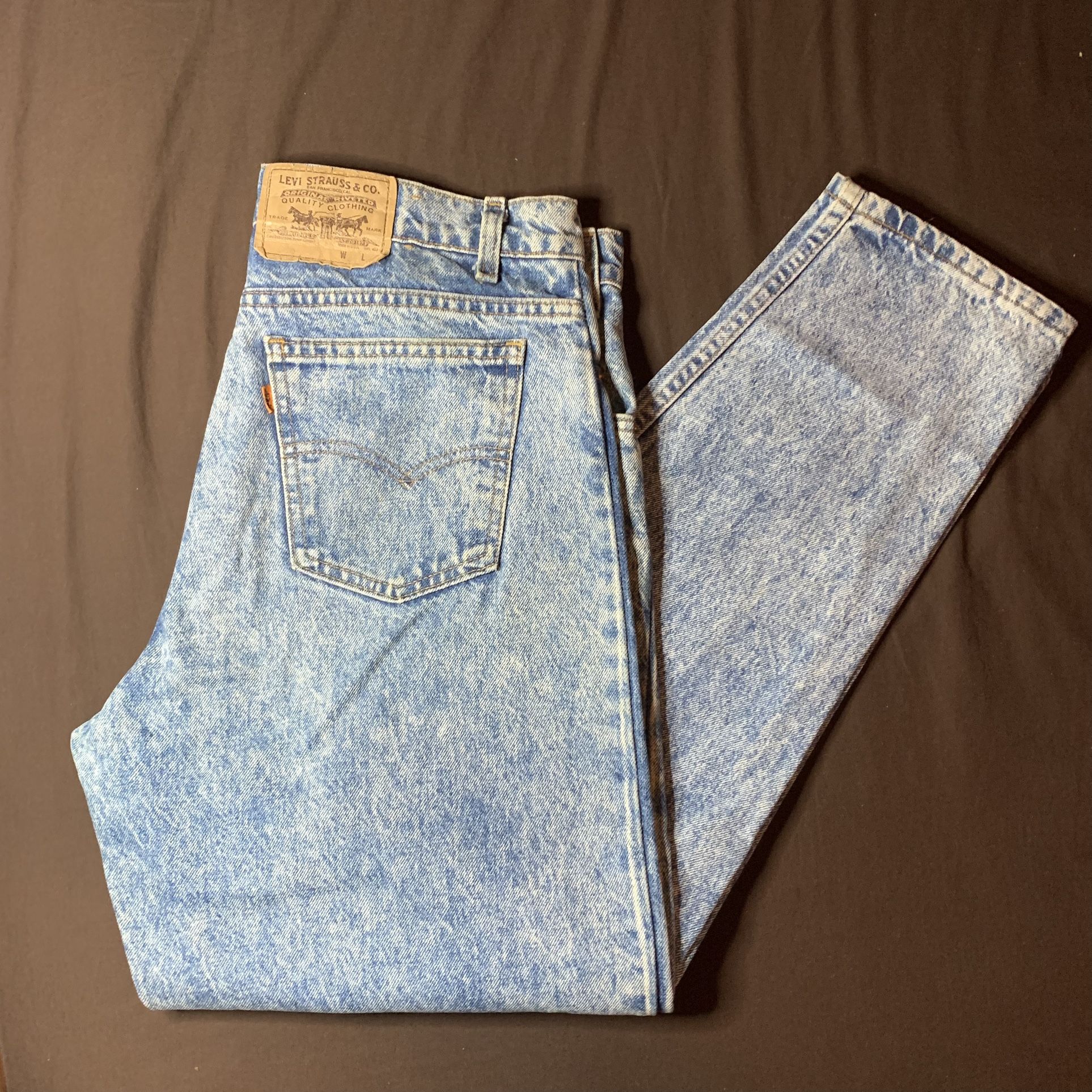 Vintage Levi Acid Wash Tapered Slim