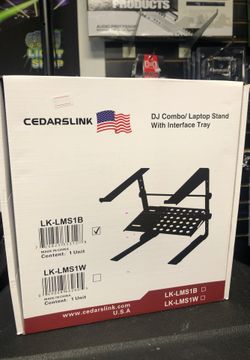 Cedars-link Dj combo/ laptop stand with interface tray.