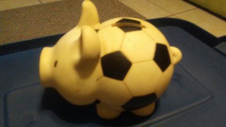 Soccer Ball Piggy Bank.