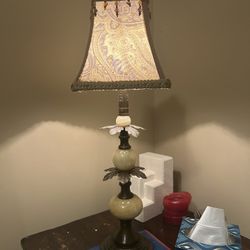 Vintage Onyx & Brass Lamp Hollywood Regency Fabulous