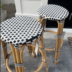 Counter height bar stools , rattan 
