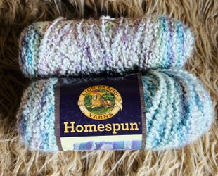 Homespun Yarn Color Tudor by Lion Brand Discontinue Yarn New