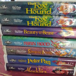 Disney Movies- Classic Black Diamond Collection VHS Tapes