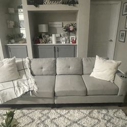 Grey Couch For Sale 104” Long 