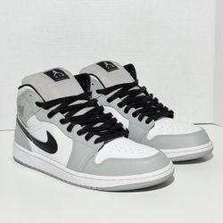 Air Jordan 1 Mid “Smoke Grey” 554724-092 Men’s Size 12 “No Box”