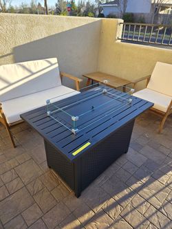 New 43'' Propane Fire Pit Table