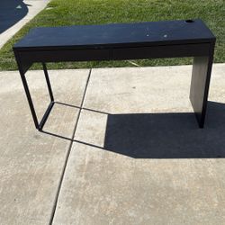 Black Desk With 2 Drawers 