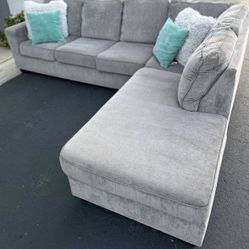 Grey Sectional Couch 