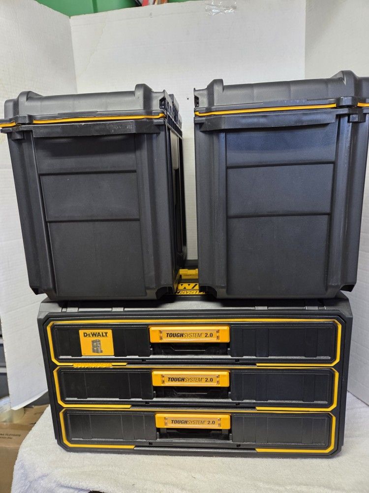Dewalt Tough System 3 Pcs Tool Box Set New (Price Is Firm)