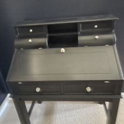 Desk Black Excellent Condition 