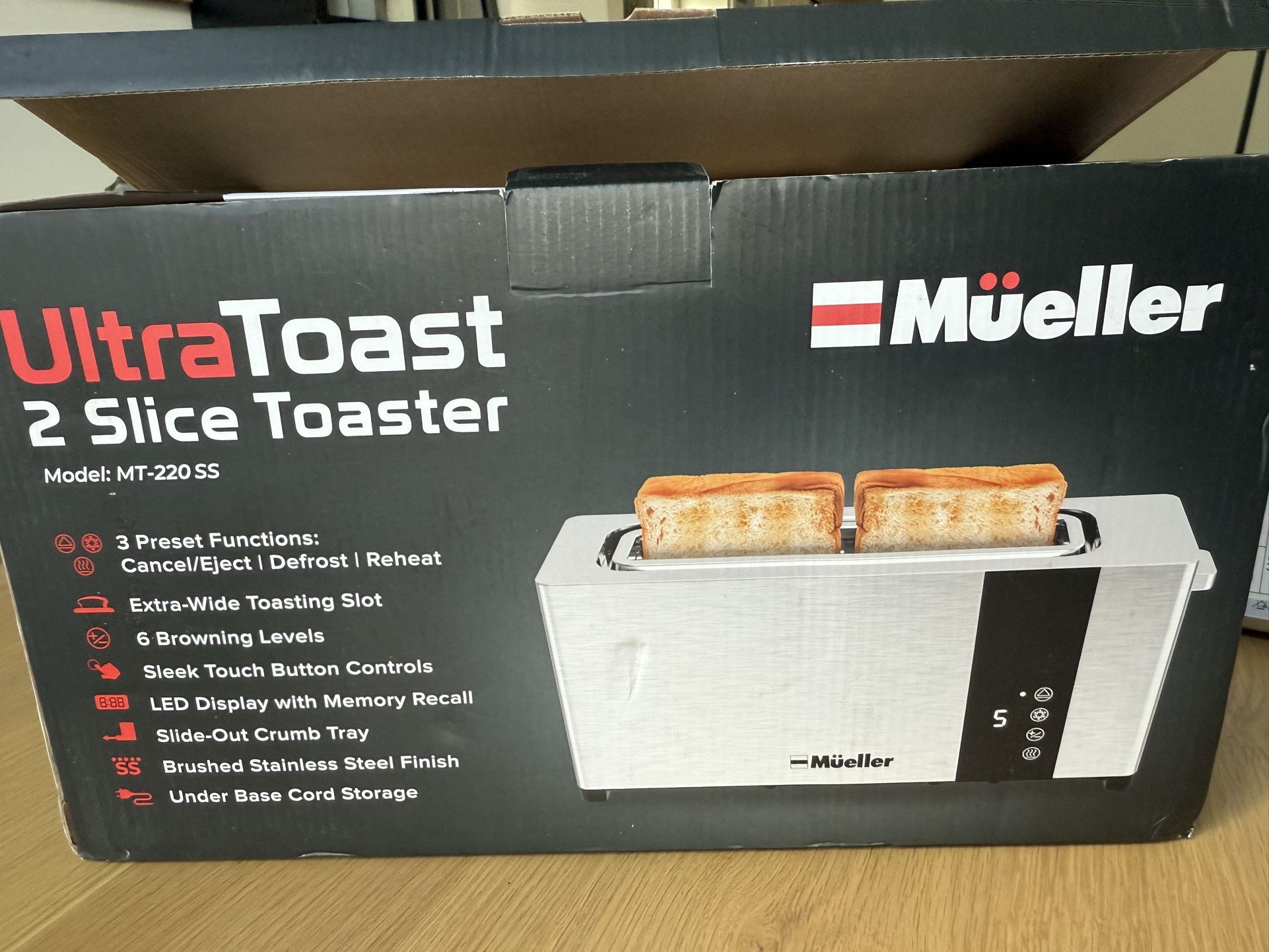 Mueller 2 Slice Toaster NEW IN BOX