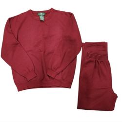 Vintage Hunt Club Petite Size Medium Maroon Sweatshirt Set