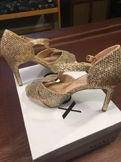 Shoes/Heels Gold Stilettos Brand New Size 8