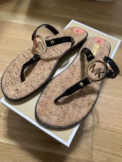 Michael Kors Jelly Size 7 Woman Black Jelly Sandals