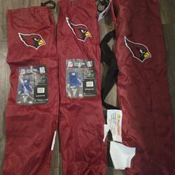 Three Red Arinzona Cardinals Chair Bags 