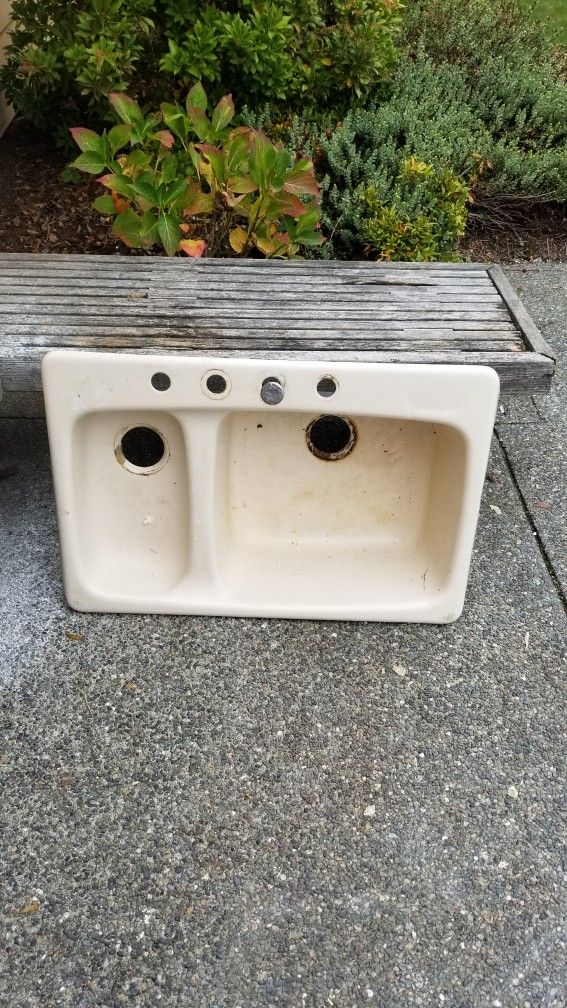 FREE Cast Iron Double Sink