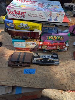 Board games and dominoes