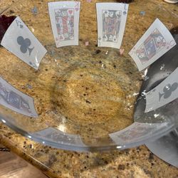 Luminarc Vintage Playing Card Glass Bowl — Poker